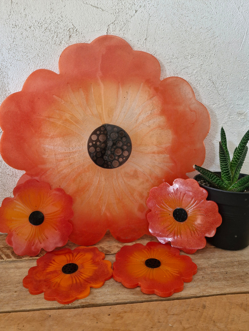 Ensemble set sous-verre et grand plateau