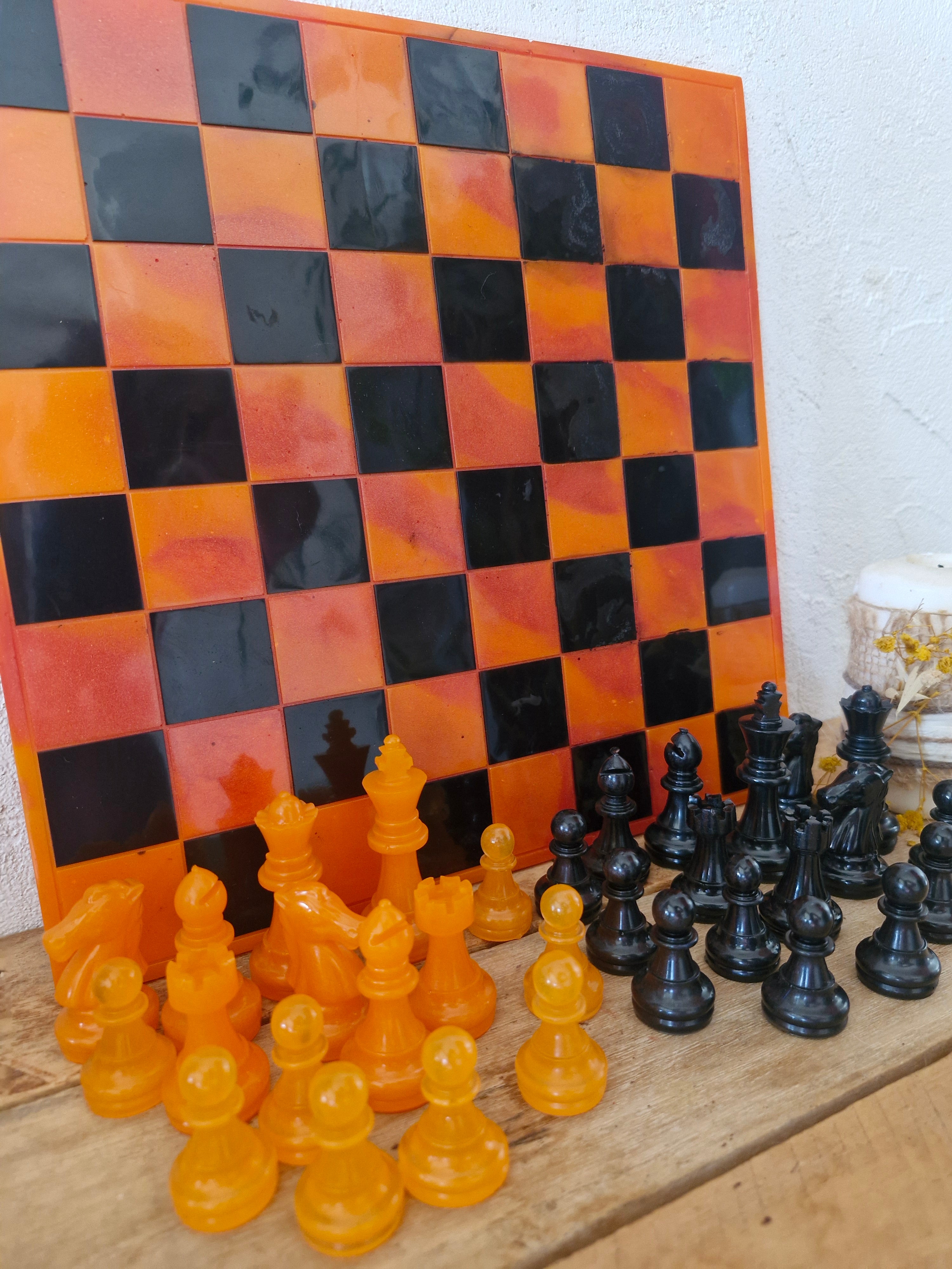 Echiquier feu d'automne