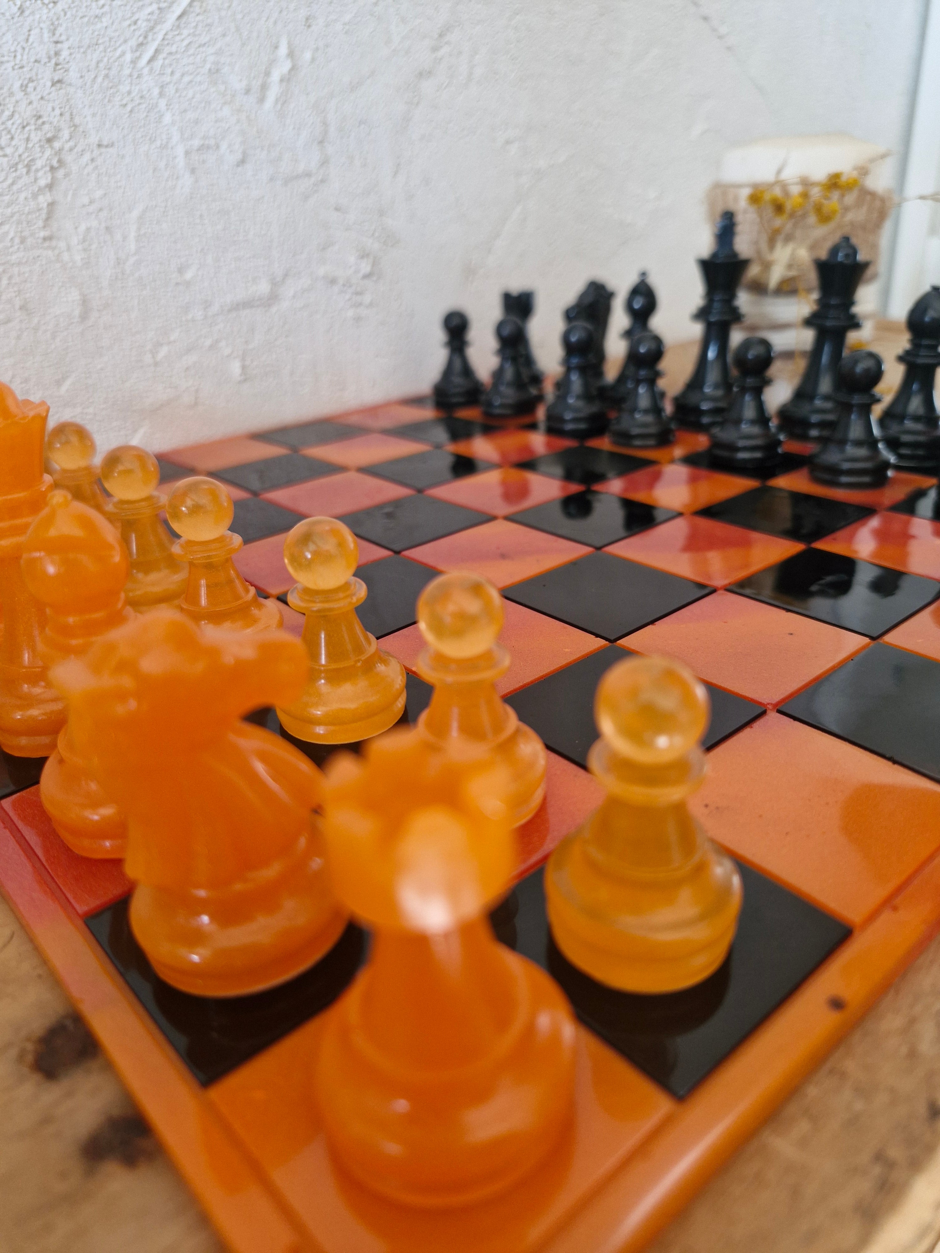 Echiquier feu d'automne