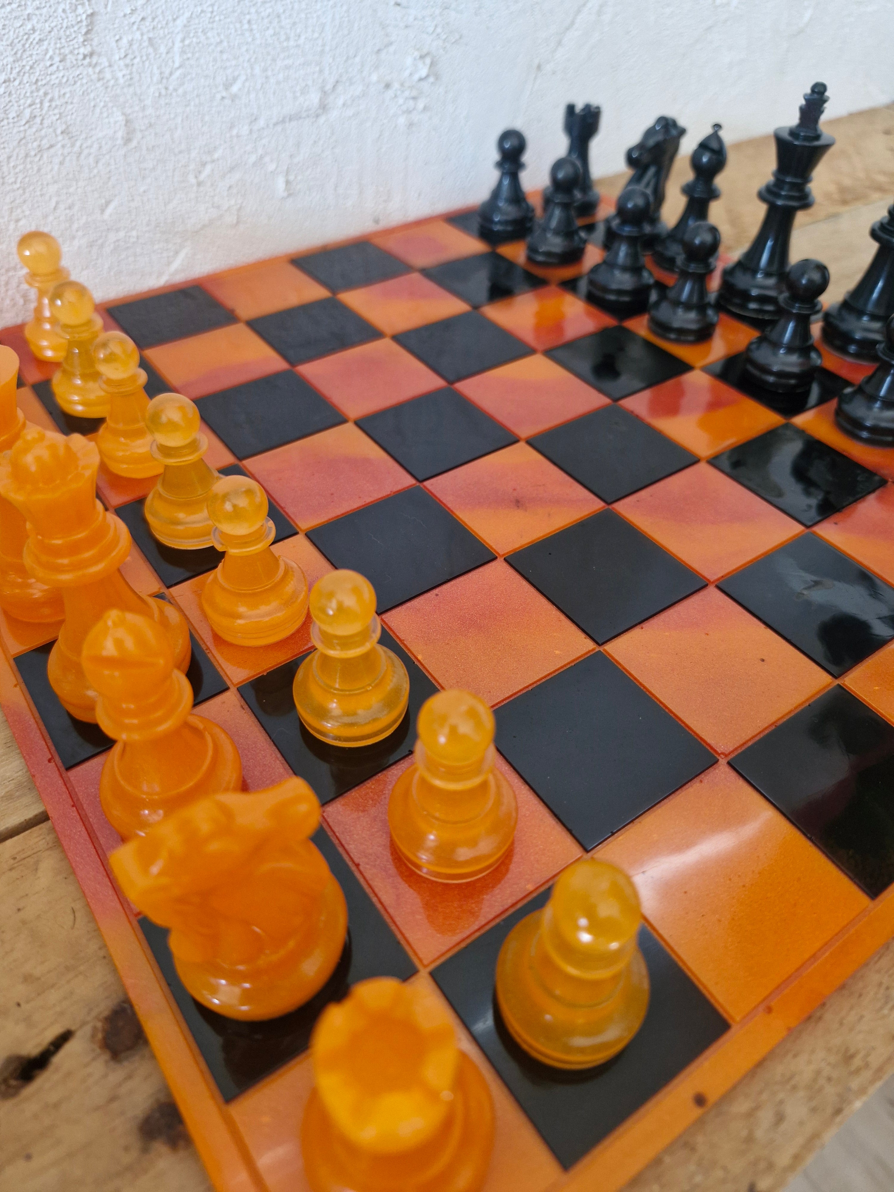 Echiquier feu d'automne