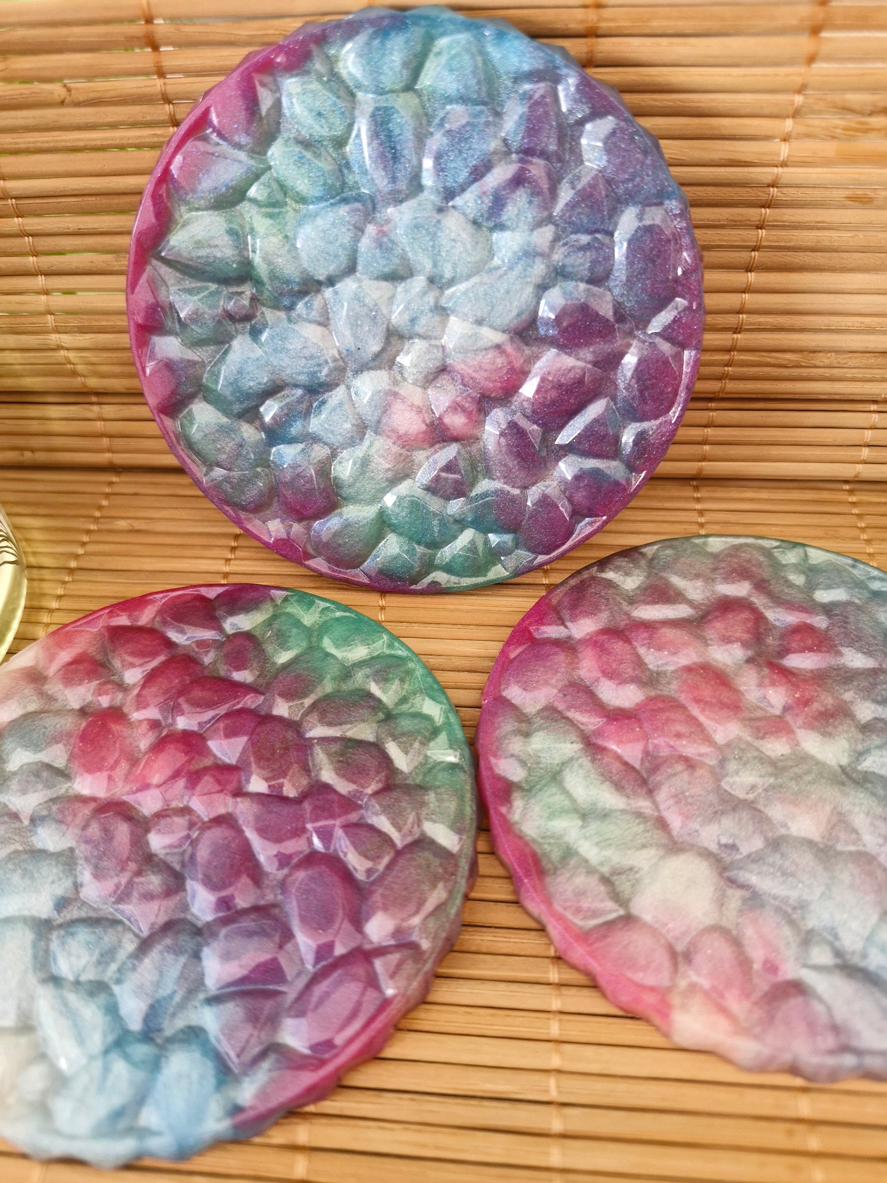 Set 3 pièces sous-verre galactique