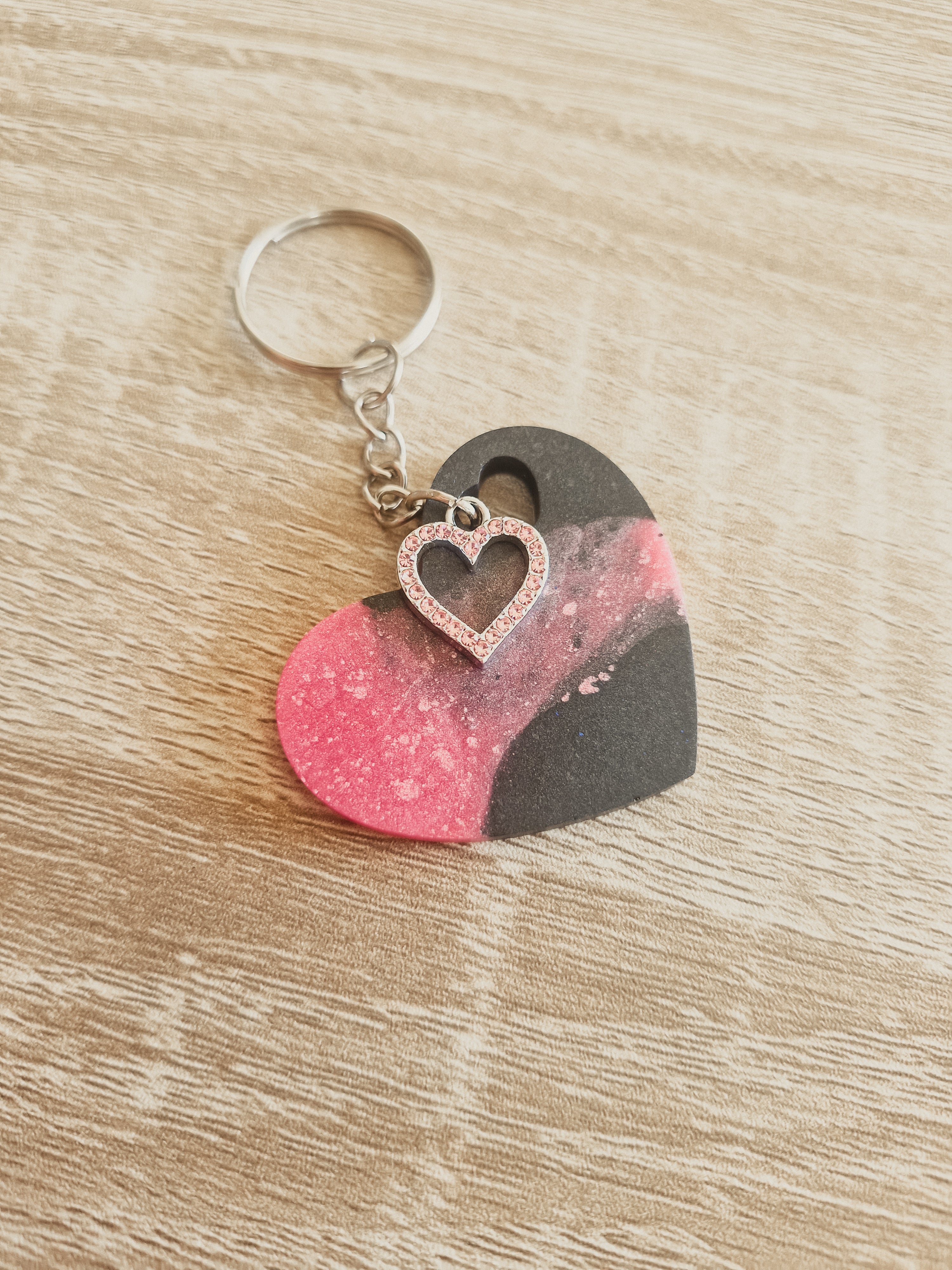 Porte-clé coeur de sentiment