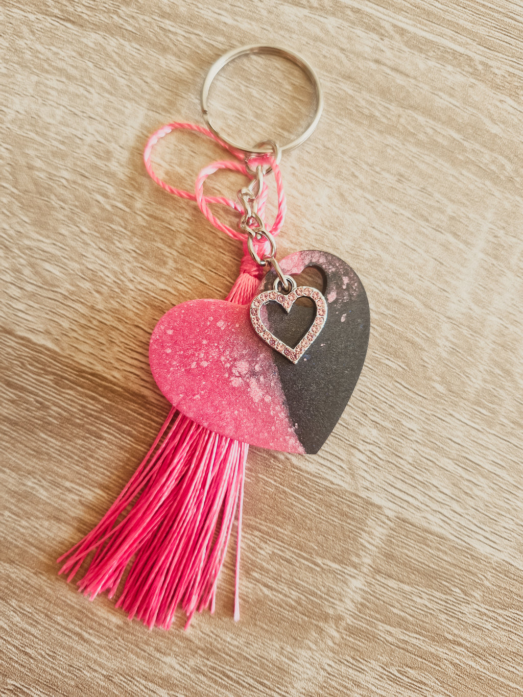 Porte-clé Heart Pink Love