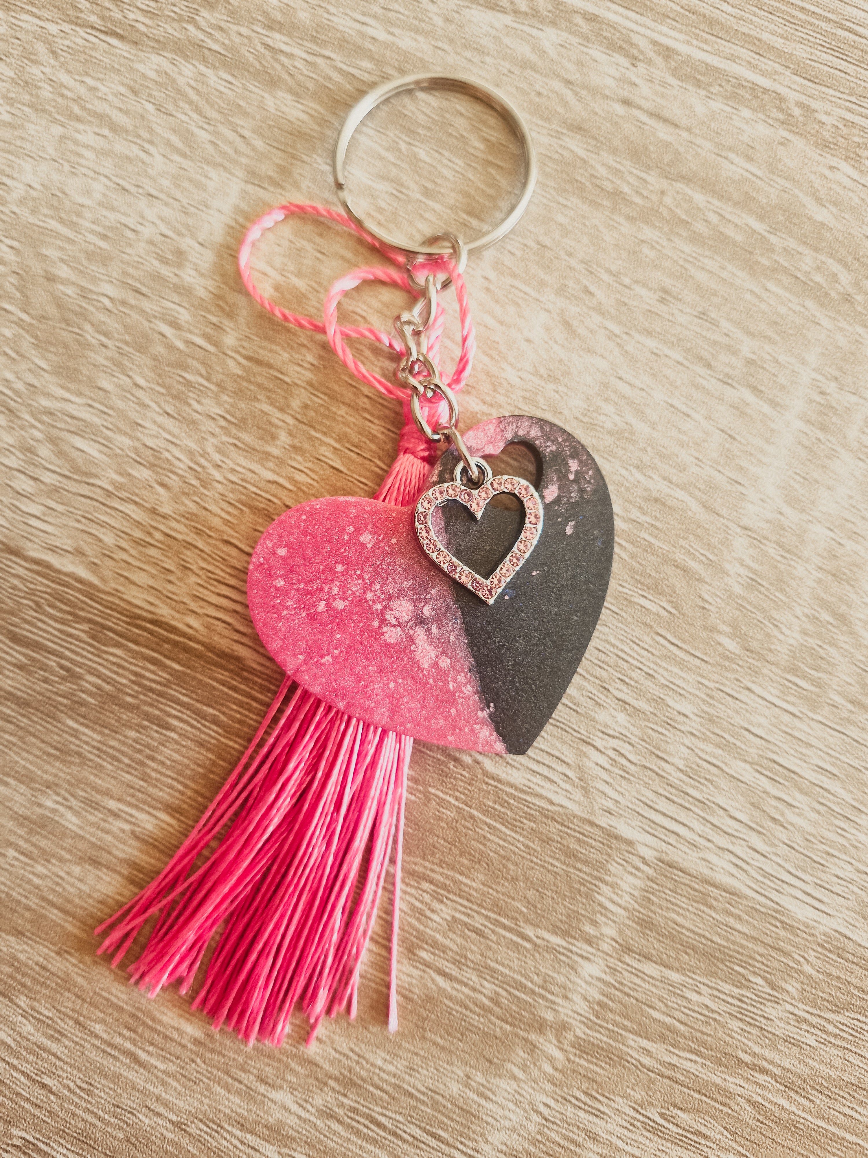 Porte-clé Heart Pink Love