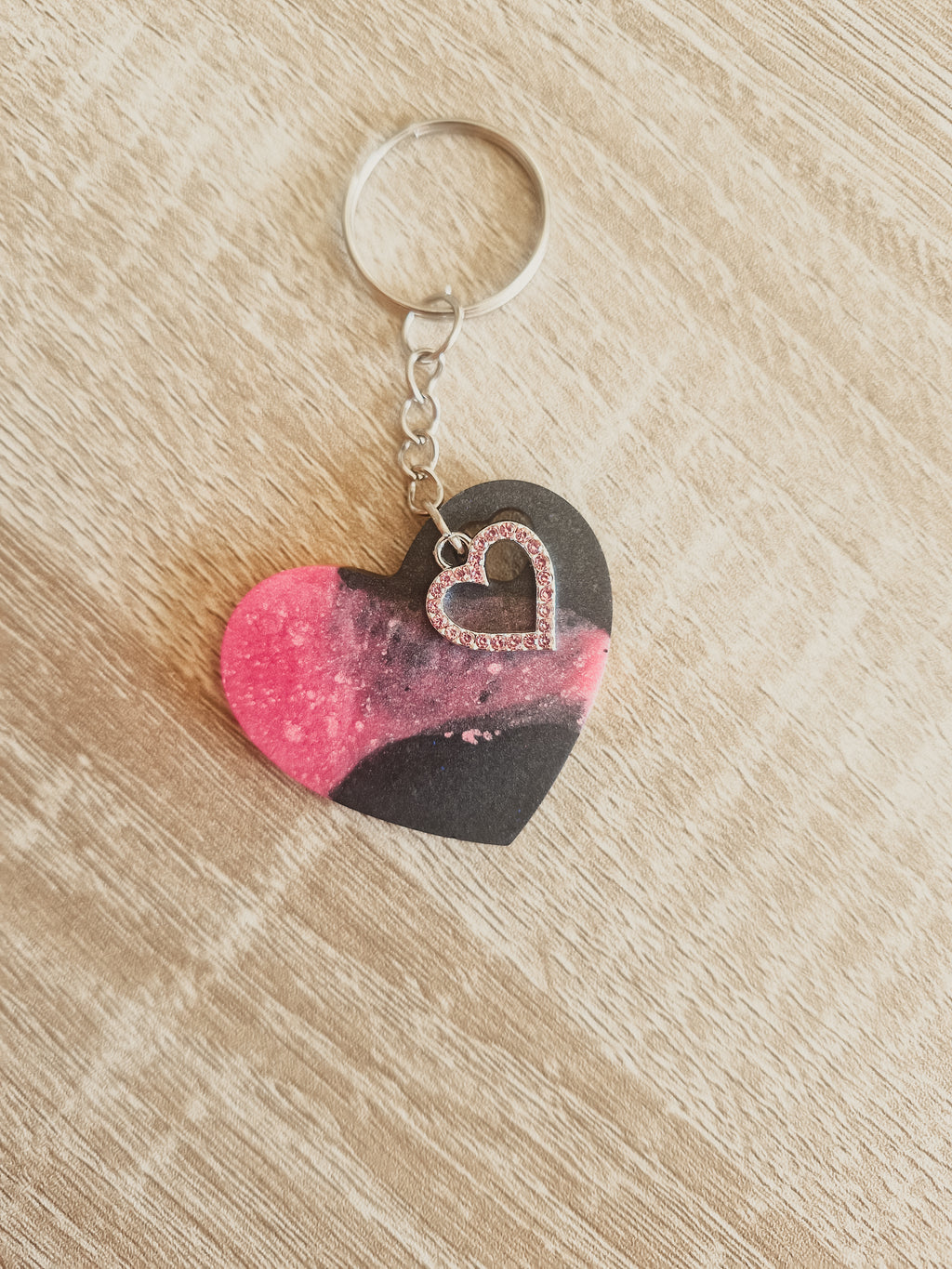 Porte-clé coeur de sentiment